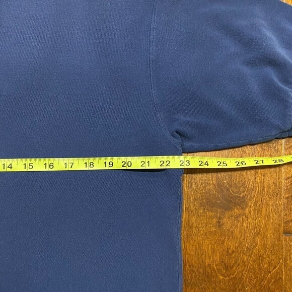 Nike Vintage White Tag Blue Tonal Cotton Polo Shirt Men's Size Large - Picture 6 of 8